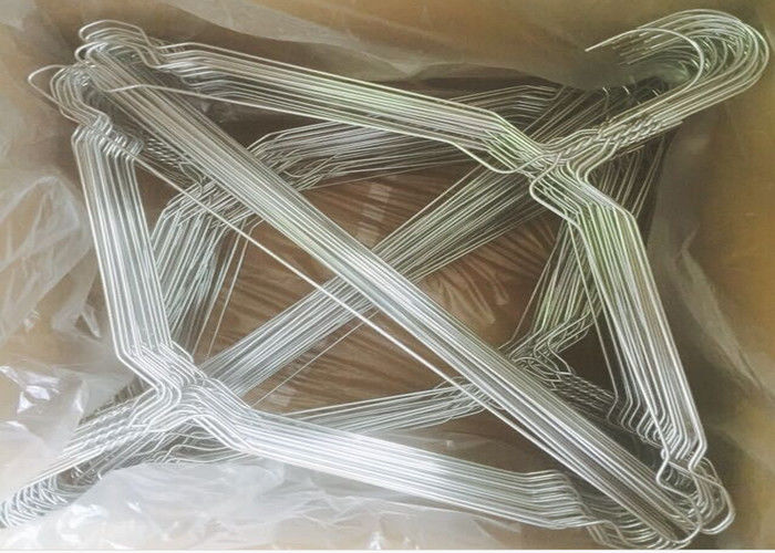 2.2mm Galvanized Wire Hangers , Steel Metal Clothes Hangers 16 / 18 Inches