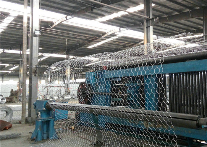 Green Hot Dip Galvanized Rock Retaining Wall Wire Mesh Cages For Stone