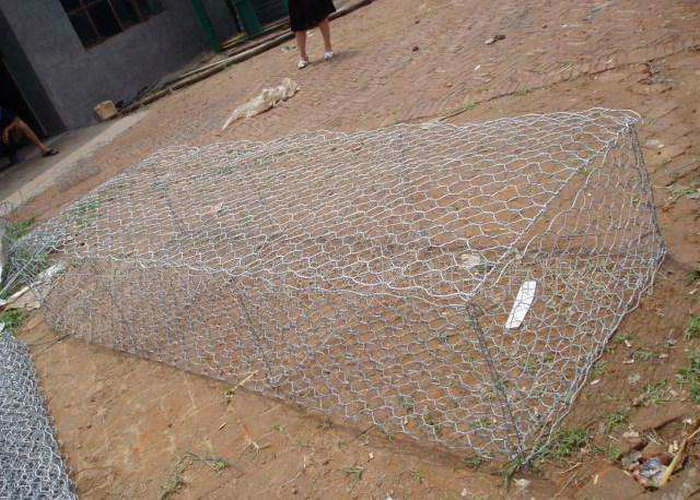 Heavy Galvanized Welded Steel Wire Mesh / Gabion Retaining Wall For