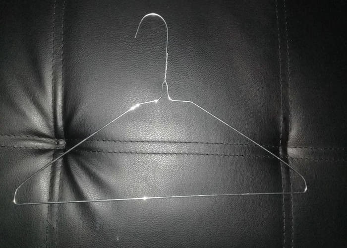Durable 16 Inches Dry Cleaning Galvanized Wire Hangers For 1.9mm Thickness