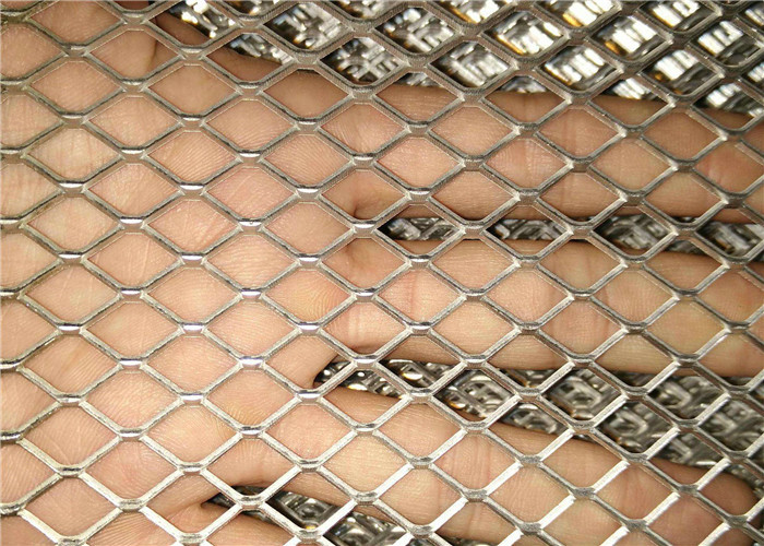Stretched Perforated Expanded Aluminium Mesh / Expanded Metal Screen