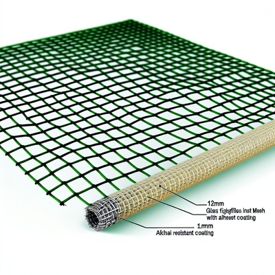 Alkali Resistant Fiberglass Insect Mesh 12mm×12mm Plain Woven
