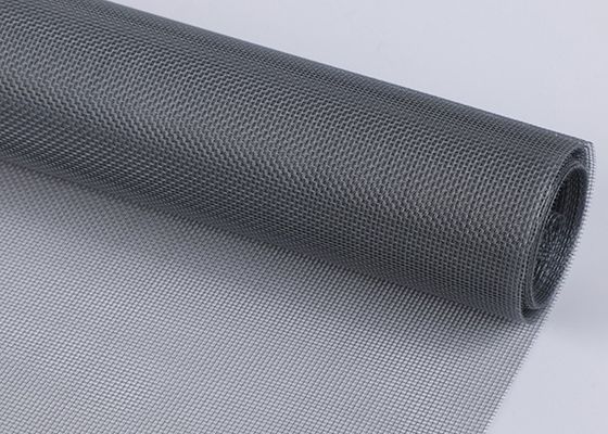 Gray / Black 75gr 1x50m Fiberglass Window Screen Pvc Coated