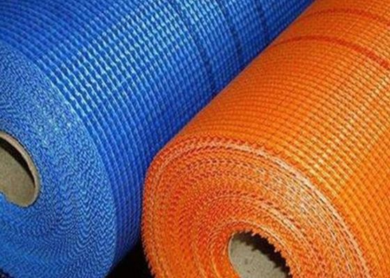 Blue Orange Corrosion Resistance 1m - 2m Fiberglass Wire Mesh Buliding Material