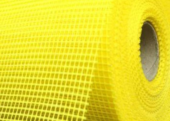 Yellow Corrosion Resistance 1m Fiberglass Wire Mesh Buliding Material