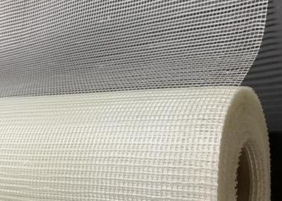 White Resistance To High Temperature Fiberglass Wire Mesh Plain 60g 4x4mesh