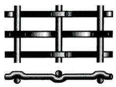Anti Corrosion 304L Stainless Steel Crimped Wire Mesh 100 Micron 12.7mm Hole Heavy Duty 2