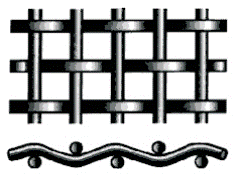 Anti Corrosion 304L Stainless Steel Crimped Wire Mesh 100 Micron 12.7mm Hole Heavy Duty 0