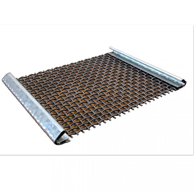 Anti Corrosion 304L Stainless Steel Crimped Wire Mesh 100 Micron 12.7mm Hole Heavy Duty 10